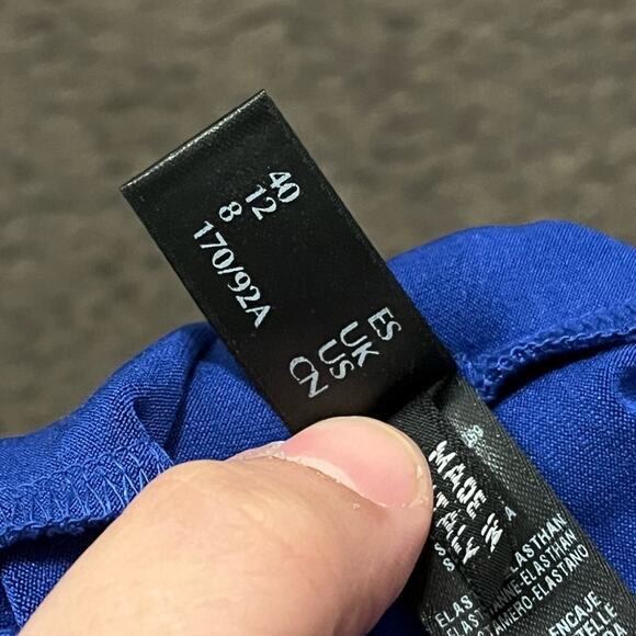 La Perla Royal Blue Silk T-Shirt - Picture 5 of 6